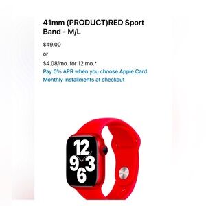 NIB APPLE WATCH SPORT BAND
SPECIAL EDITION